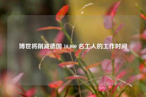 博世将削减德国 10,000 名工人的工作时间-第1张图片-比分网