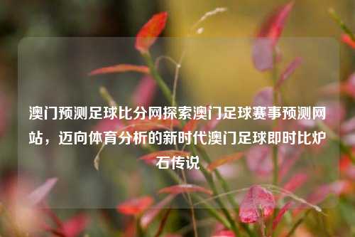 澳门预测足球比分网探索澳门足球赛事预测网站，迈向体育分析的新时代澳门足球即时比炉石传说-第1张图片-比分网