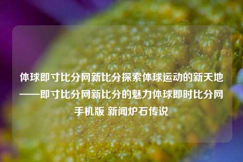 体球即寸比分网新比分探索体球运动的新天地——即寸比分网新比分的魅力体球即时比分网手机版 新闻炉石传说-第1张图片-比分网