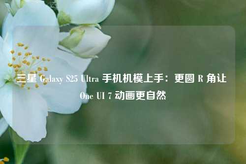 三星 Galaxy S25 Ultra 手机机模上手：更圆 R 角让 One UI 7 动画更自然-第1张图片-比分网