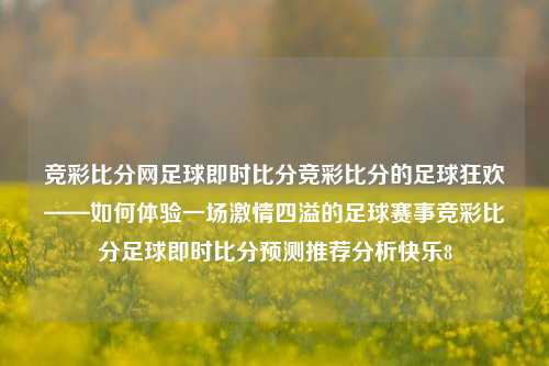 竞彩比分网足球即时比分竞彩比分的足球狂欢——如何体验一场激情四溢的足球赛事竞彩比分足球即时比分预测推荐分析快乐8-第1张图片-比分网