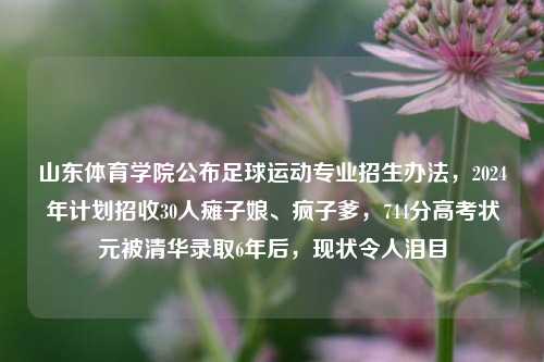 山东体育学院公布足球运动专业招生办法，2024年计划招收30人瘫子娘、疯子爹，744分高考状元被清华录取6年后，现状令人泪目-第1张图片-比分网