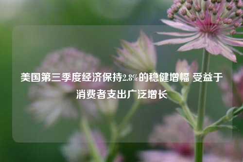 美国第三季度经济保持2.8%的稳健增幅 受益于消费者支出广泛增长-第1张图片-比分网