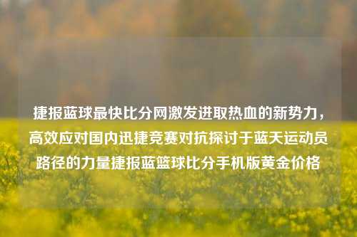 捷报蓝球最快比分网激发进取热血的新势力，高效应对国内迅捷竞赛对抗探讨于蓝天运动员路径的力量捷报蓝篮球比分手机版黄金价格-第1张图片-比分网